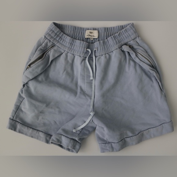 3.1 Phillip Lim Pants - 3.1 Phillip Lim Light Blue Sweat Shorts, Size Medium.